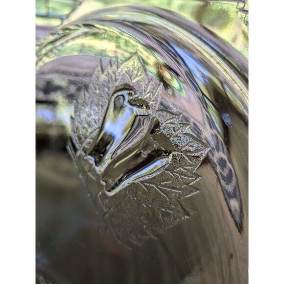 Vtg Jeanette Baltimore Pear Glass Serving Cake Platter Dish Tray Handles Cottage - Picture 2 of 10